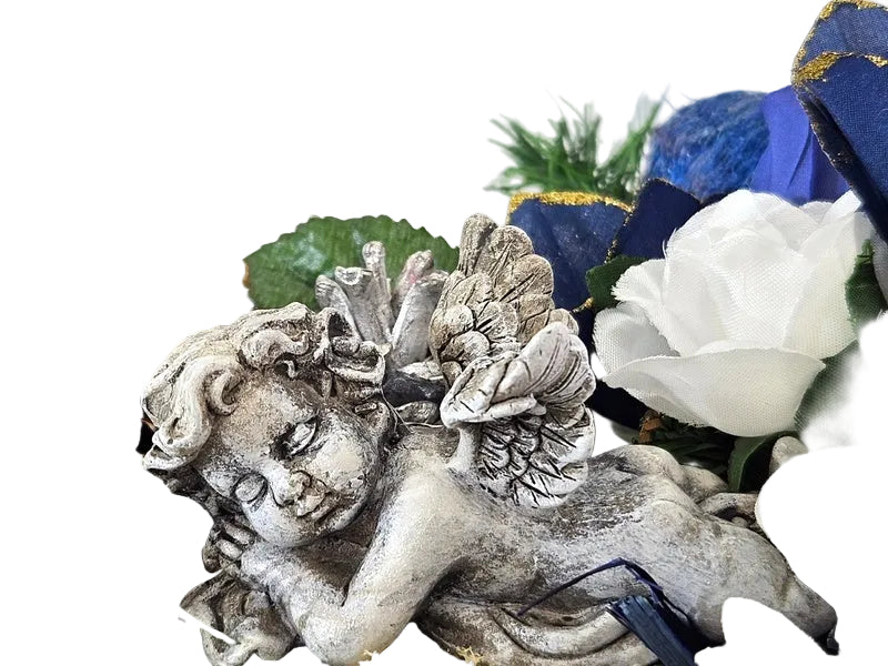 CASA - POADOR GRABSCHMUCK Grabgesteck Kreuzform  Engel Friedhof Gedenken.