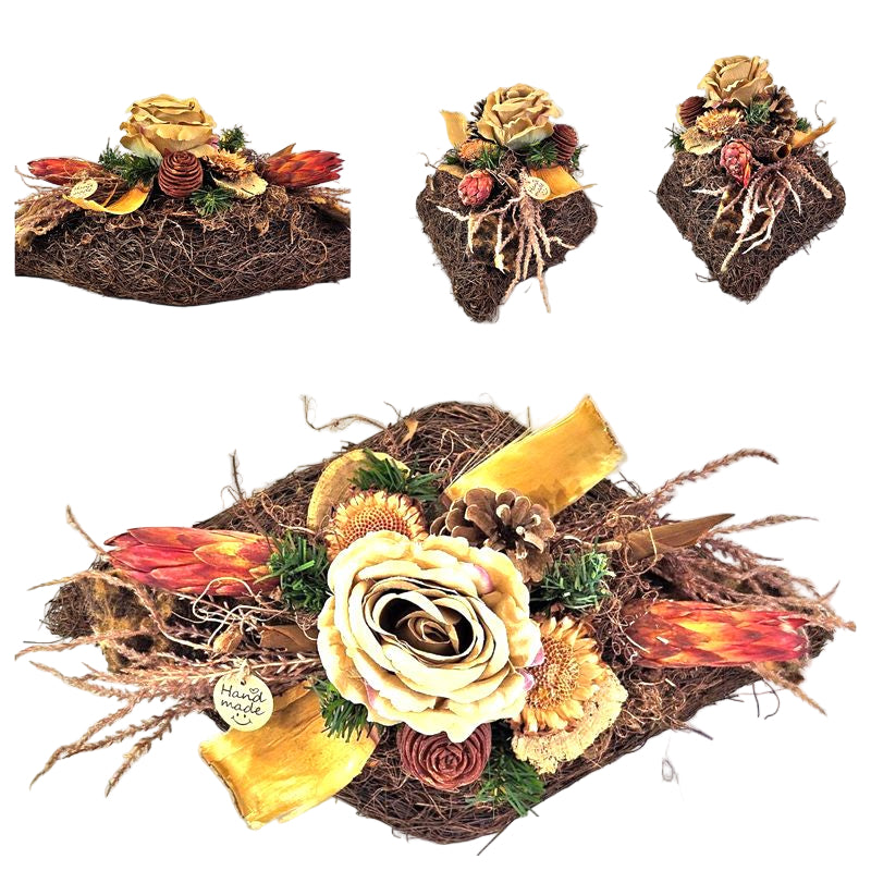 CASA - POADOR GRABSCHMUCK ellipse Natur Proteen künstliche Tanne Friedhof.