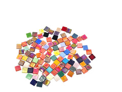Glasmosaik Mosaiksteine 200 g bunt Mix 10 x 10 x 3 mm Basteln Mosaik DIY Geschenk