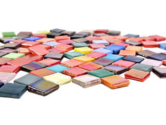 Glasmosaik Mosaiksteine 200 g bunt Mix 10 x 10 x 3 mm Basteln Mosaik DIY Geschenk