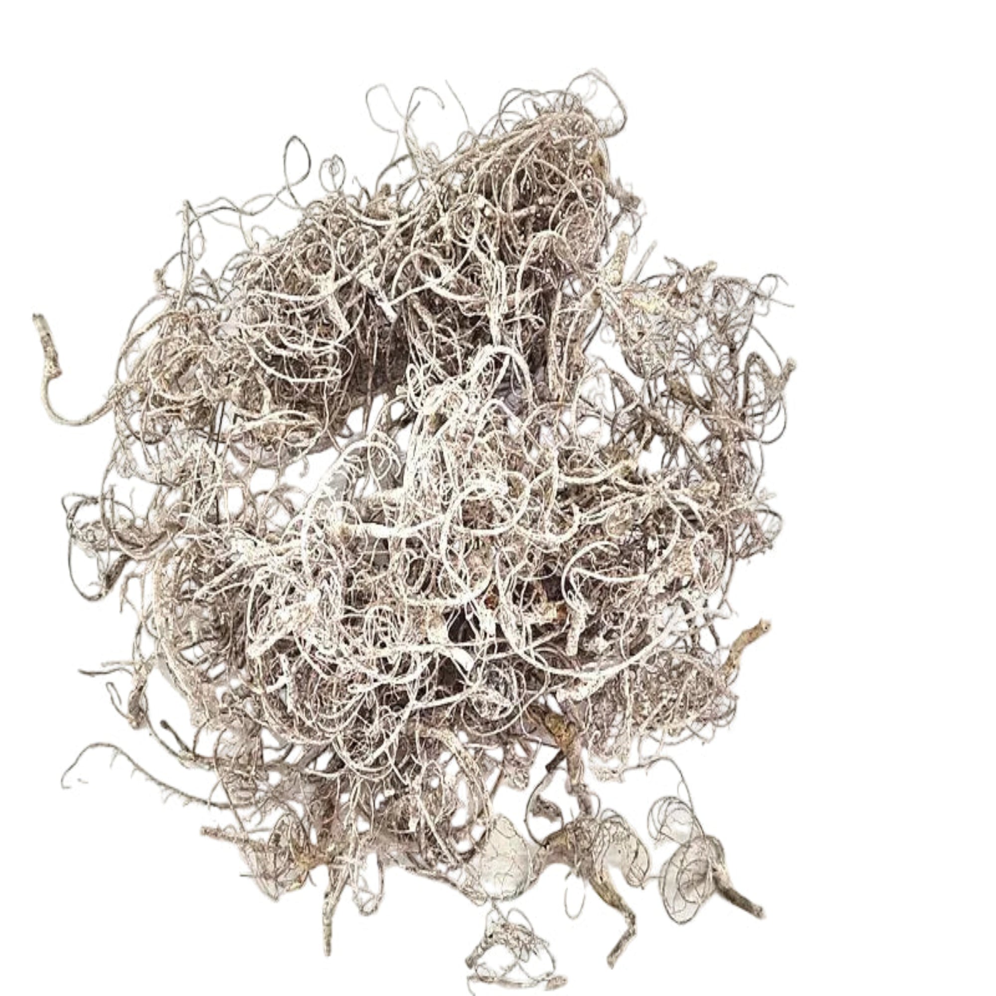 CURLY MOOS WHITE stone washed 500 g Deko Moos Basteln DIY.