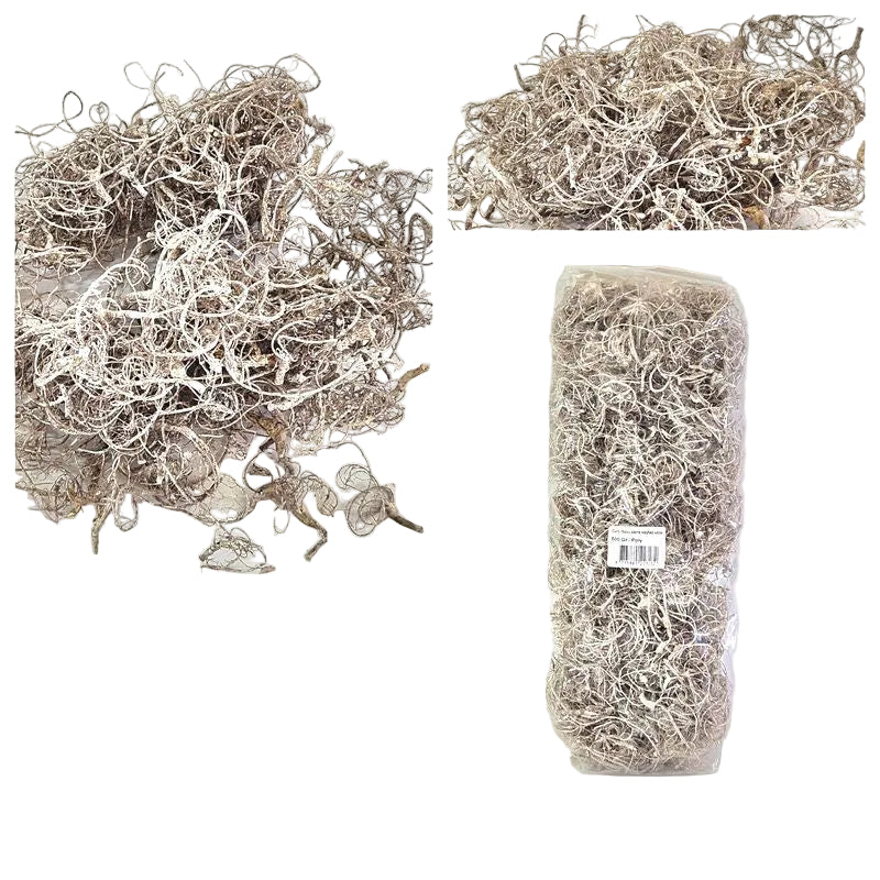 CURLY MOOS WHITE stone washed 500 g Deko Moos Basteln DIY.