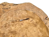 Teak Holz Schale Massivholz XXL 60 cm Dekoschale rund Massiv rustikal Natur Dijk