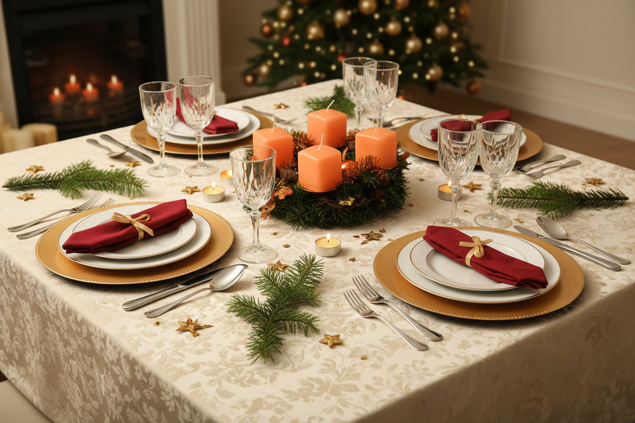 CASA - POADOR ADVENTSKRANZ künstliche Tanne Lachs Orange 25 Ø Kerzen Kugeln.