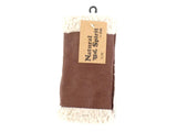 HANDSCHUHE FINGERLOS dunkelbraun S / M Kunstleder Kunstfell Natural Spirit