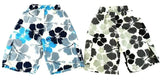 BADEHOSEN KINDER 3 für 2 Badeshorts 146 - 158 Hibiskus Shorts geblümt Kinder