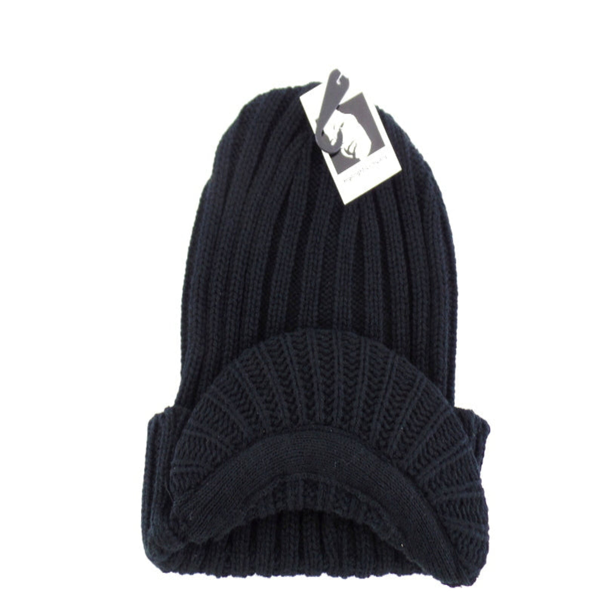 SCHIRMMÜTZE SCHWARZ STRICK 100% Acrylic Umschlag Highlight Company Unisex