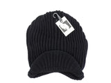 MÜTZE BEANIE SCHIRMMÜTZE Strick Schwarz 100% Polyacryl Highlight Company