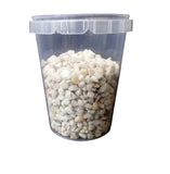 DEKOGRANULAT STEINE WEIß CREME 1 x 400 g  Granulat 8 - 10 mm Körnung Tischdekoration