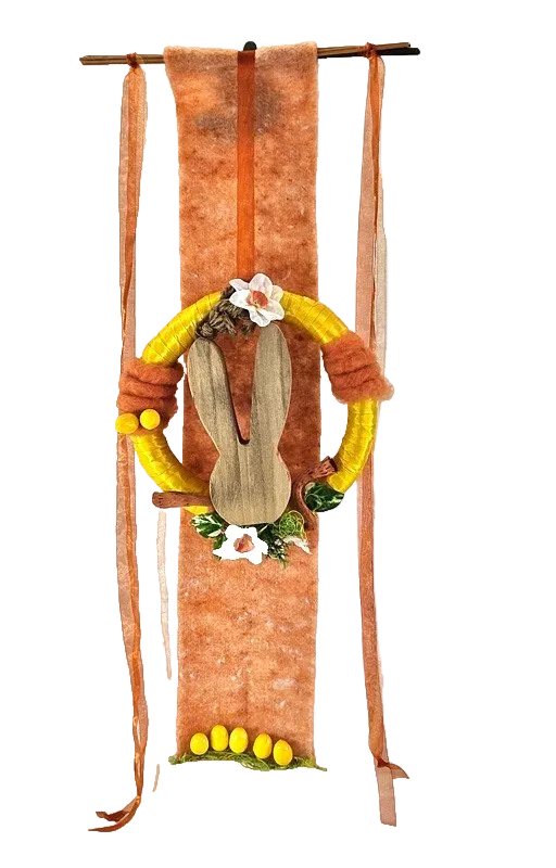 CASA - POADOR TÜRKRANZ Wand Kranz künstlich Osterhase Osterglocken Geschenk