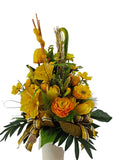 CASA - POADOR OSTERSTRAUSS künstliche Blumen Tulpen Eier Küken Federn Deko