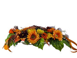 CASA - POADOR HERBSTGESTECK ellipse künstliche Blumen gelb orange Tischdekoration