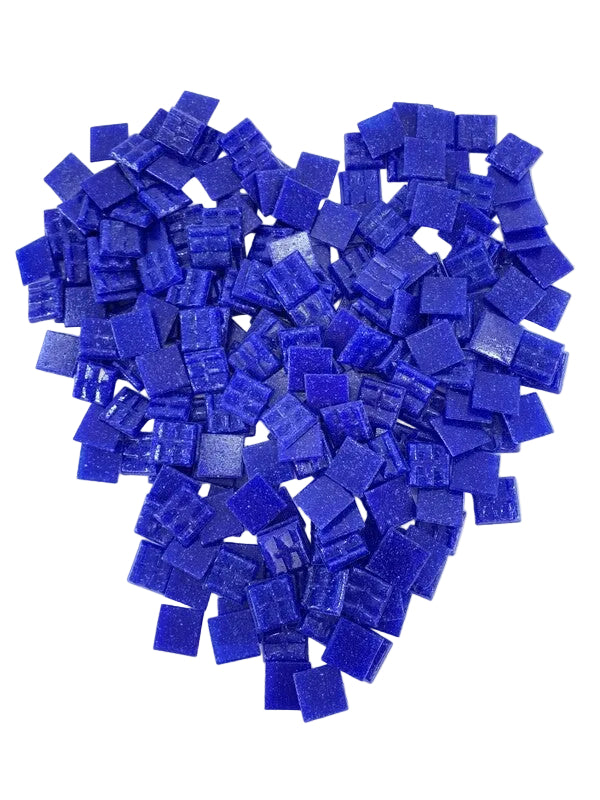 CASA - POADOR GLASMOSAIK Mosaiksteine 650g blau Navy Basteln Mosaik Box