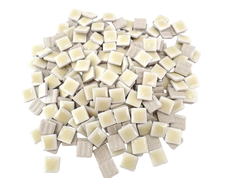 CASA POADOR MOSAIKSTEINE 2 kg hell Beige Feinsteinzeug Basteln DIY Mosaik