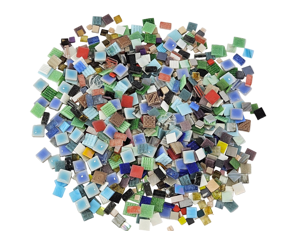 CASA - POADOR MOSAIKSTEINE 3 kg bunt Mix Glas Mosaik DIY Basteln