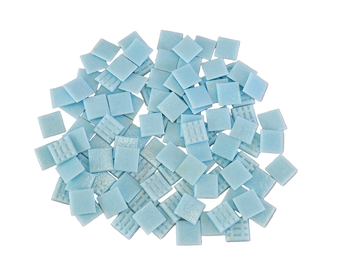 CASA - POADOR MOSAIKSTEINE 500 g hellblau Basteln DIY Glas ca. 100 Steine