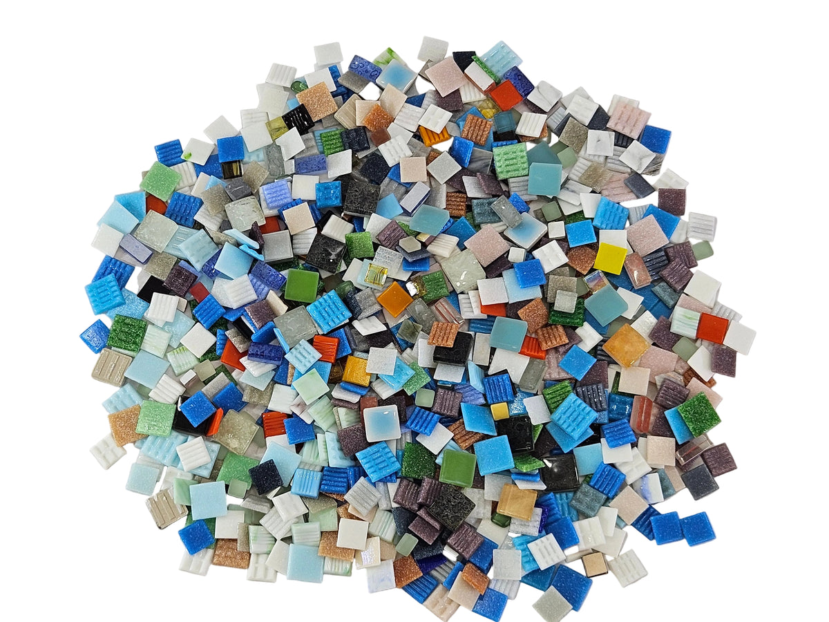 CASA - POADOR Mosaiksteine 3 kg bunt Mix Glasmosaik Basteln Diy Mosaik