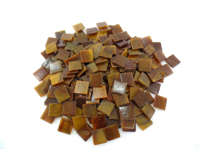CASA - POADOR MOSAIKSTEINE 650 g Bernsteinfarbig Braun Mosaik Basteln DIY Box