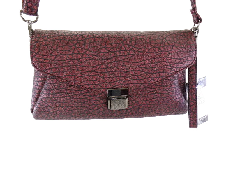 TASCHE RED BROMBEER CLUTH Damen Schultertasche Damenhandtasche