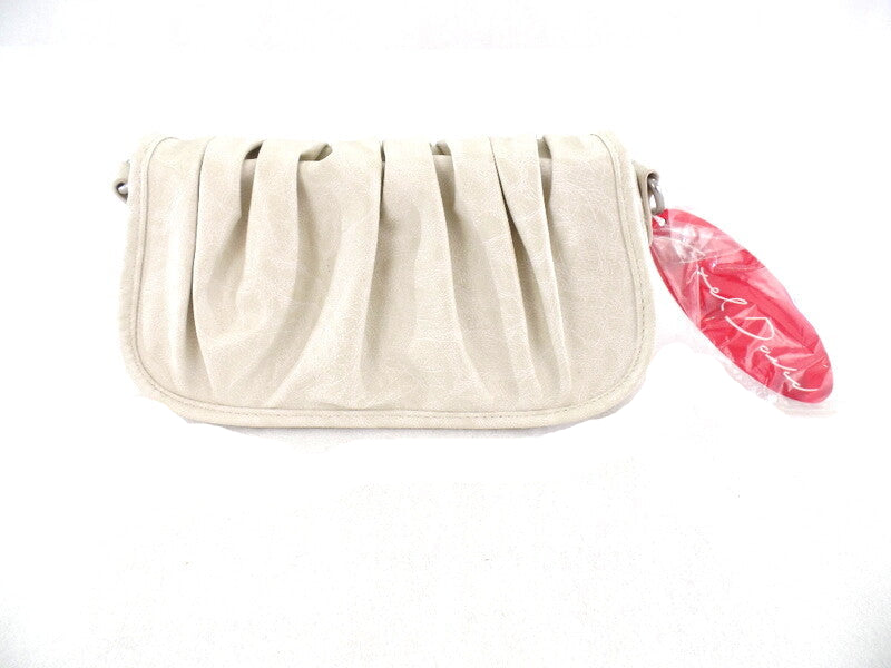 AXEL DAVID TASCHE Creme Beige Schultertasche Magnetverschluss Henkel