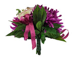 CASA - POADOR STRAUß Weiß Pink Rosen Chrysanthemen 40 D Schmetterling Deko