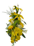 CASA - POADOR BLUMENGESTECK künstlich ellipse Gladiolen Calla Rosen Kunstblumen
