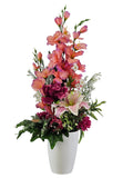 CASA - POADOR BLUMENGESTECK künstlich Gladiolen Rosa Pink Rosen Lilien