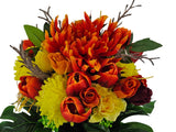CASA - POADOR GRABSTRAUß künstliche Blumen Chrysanthemen Rosen künstlich Friedhof