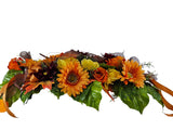 CASA - POADOR HERBSTGESTECK ellipse künstliche Blumen gelb orange Tischdekoration