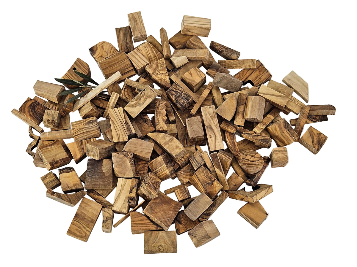 Olivenholz Smokerholz – 1 kg | Aromatisches, mildes Rauchholz für Fleisch, Fisch & Gemüse | Ideal für BBQ, Grillen & Räuchern