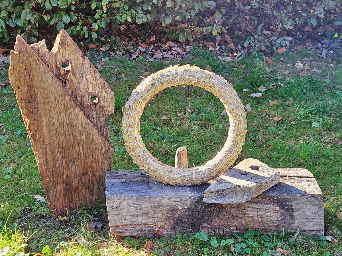 CASA - POADOR STROHKRANZ Ø 35 cm Strohrömer Rohlinge Kranz Vlies Adventskranz Deko
