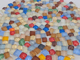 CASA - POADOR GLASMOSAIK 500 g Polygonal Tropfen Mix Mosaik Glas bunt DIY