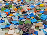 CASA - POADOR Mosaiksteine 3 kg bunt Mix Glasmosaik Basteln Diy Mosaik