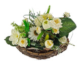 CASA - POADOR GESTECK künstlich ellipse Weiß Natur Kunstblumen Tulpen Geschenk
