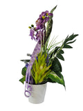 CASA - POADOR GESTECK künstlich Orchideen Lavendel Lila 50 cm H Kunstblumen