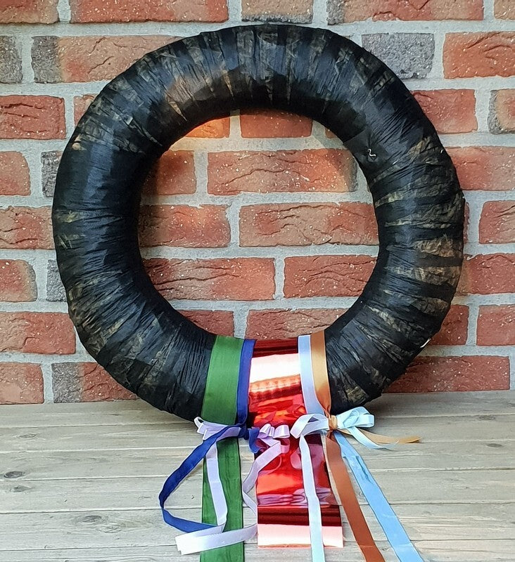 Strohkranz- Ø60cm Strohringe Strohrömer Rohling Kranz Vlies Adventskranz Deko.