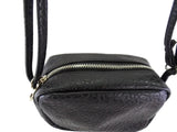 SCHULTERTASCHE SCHWARZ NEW BAGS Reißverschluss klein