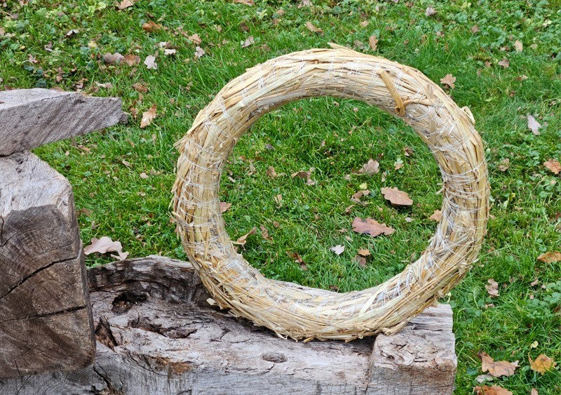 CASA - POADOR STROHKRANZ Ø 35 cm Strohrömer Rohlinge Kranz Vlies Adventskranz Deko