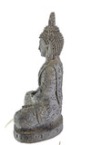 Buddha Figur Gartendeko Buddafigur sitzend Gartenstatur Frostfest 50cm